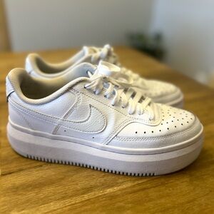 Women's Court Vision Alta Leather Platform Casual Sneakers from Finish Line